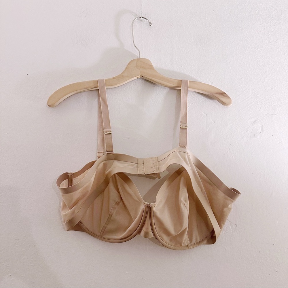 CUUP Underwire Demi Spacer Tshirt Bra Nude Tan Mesh - Picture 3 of 5